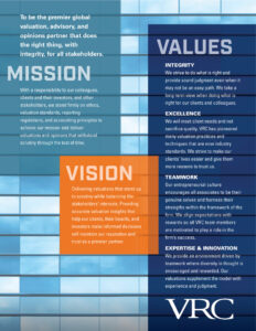 VRC Mission Vision Values Statement